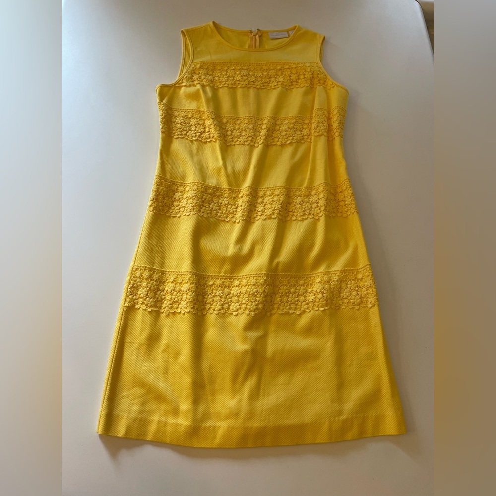 New York & Company yellow dress size 0